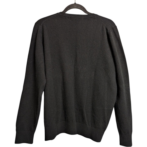 Quince Black Long Sleeve Cashmere Cardigan Sweater V Neck Size XL - Picture 2 of 6